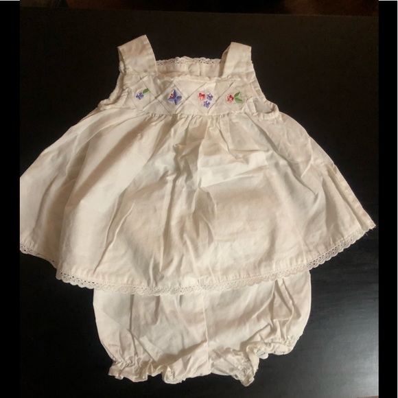 Baby girl matching set with bloomers - Picture 2 of 3